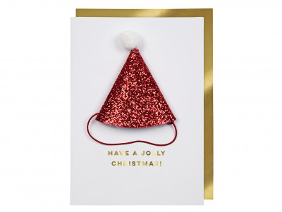 Carte Bonnet de père noël