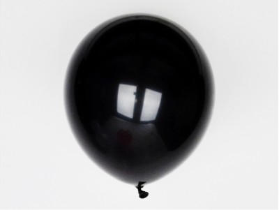 Set de 10 Ballons Unis Noir en latex, à gonfler à l'hélium. Déco de fête stylée Chez Bogato !