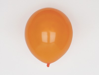 Set de 10 Ballons Unis orange en latex, à gonfler à l'hélium. Déco de fête stylée Chez Bogato !