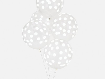 Ballons Confettis - blanc