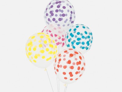 Ballons Confettis - multicolore