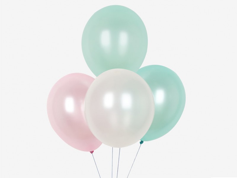 Ballons Trio métalisé Pastel