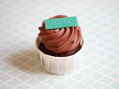 Cupcake Prénom & Chocolat