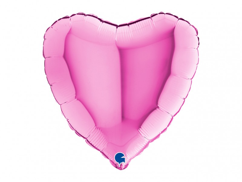 Cœur métalisé Fuchsia