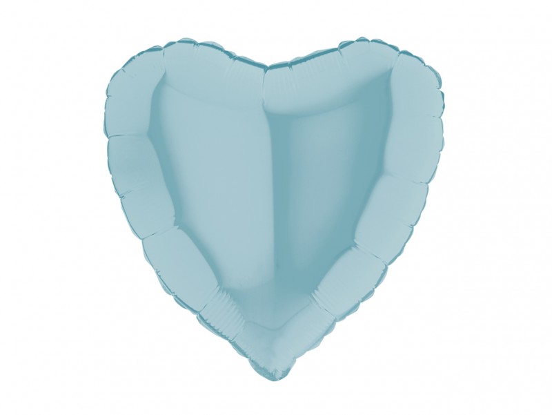 Cœur métalisé Bleu