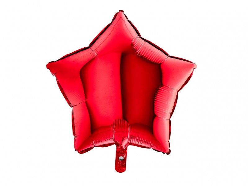 Étoile métalisée Rouge