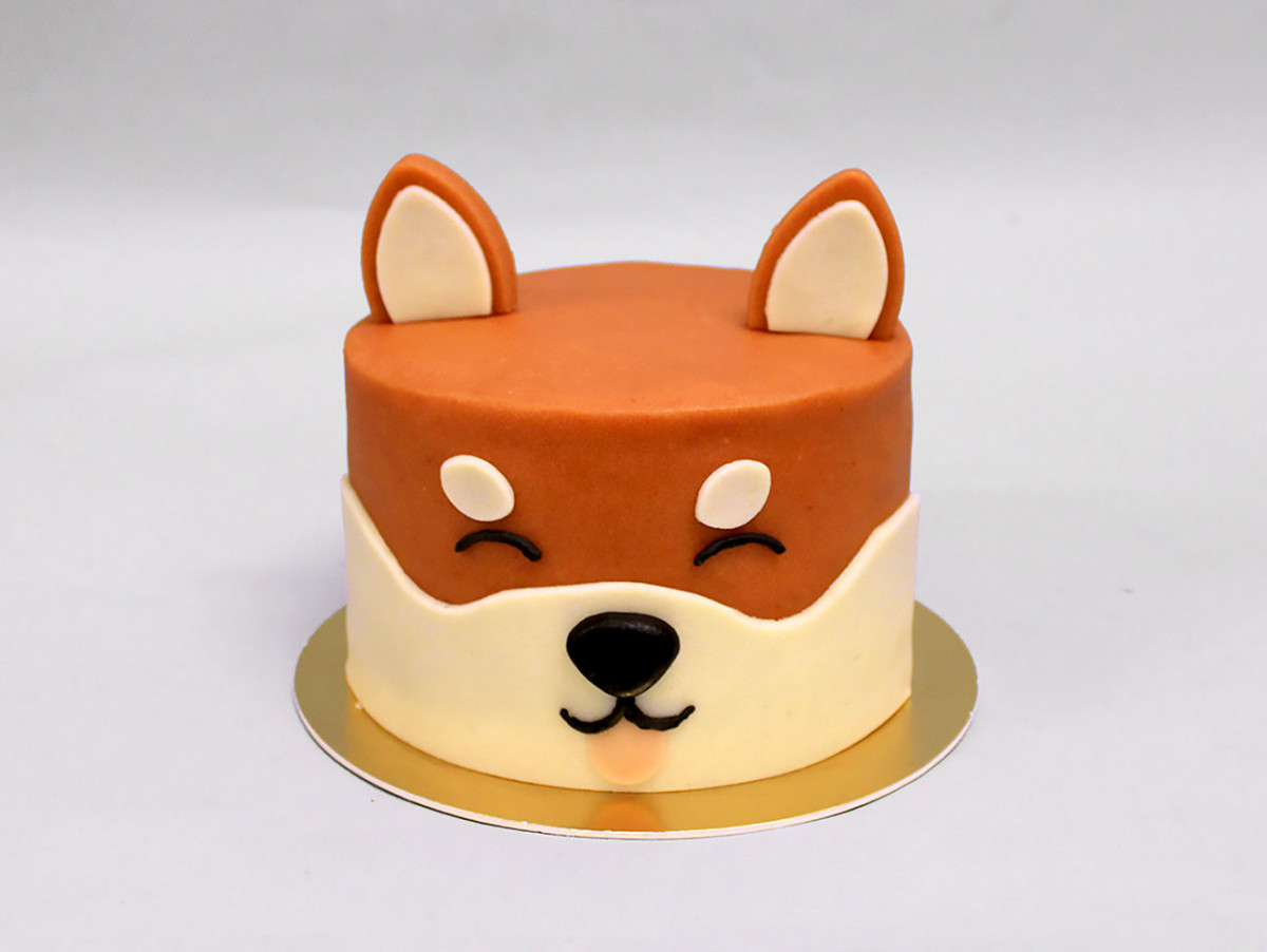 Chez Bogato - Pâtisserie Paris - Gâteau Chien Shiba - Chocolat blanc