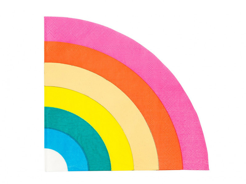 Chez Bogato serviette gay pride LGBTQ+ arc en ciel rainbow gateau et patisserie de fête