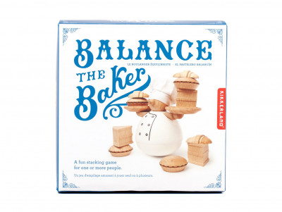 Nos idées cadeaux Chez Bogato : jouet en bois d'adresse et d'équilibre. Balance the Baker.