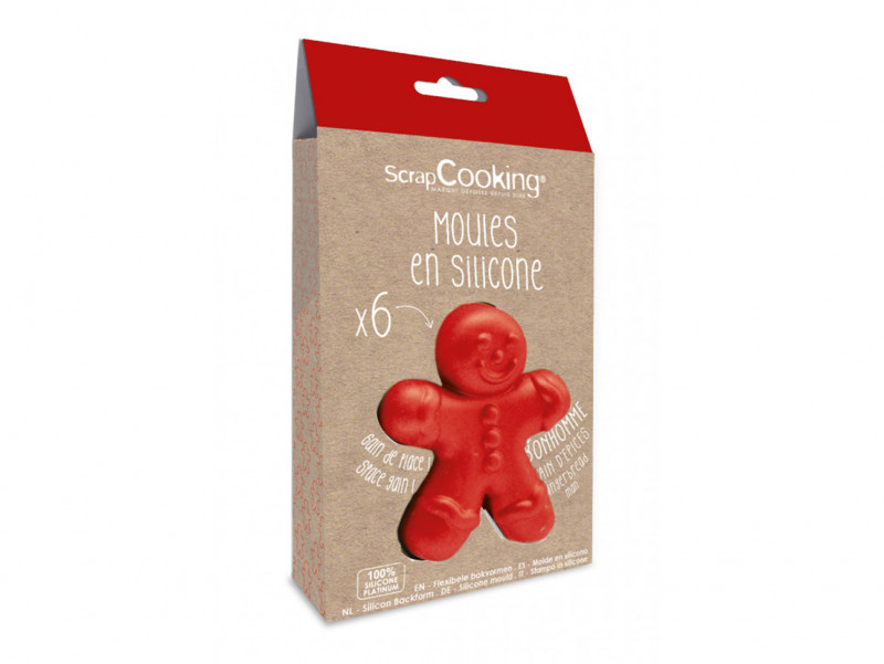 Nos idées cadeaux Chez Bogato :  set de 6 moules Gingerman
