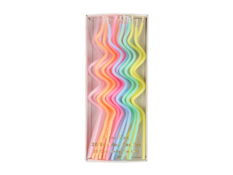 Chez Bogato - Pâtisserie Paris - Bougies twist pastel pour vos gâteaux d'anniversaire