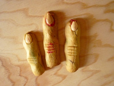 Sablé Halloween - Doigts découpés, doigts de sorcière pâte sablée à la cannelle