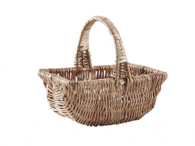 Chez Bogato, petit panier en osier fait à la main pour la chasse aux oeufs. Panier en osier.