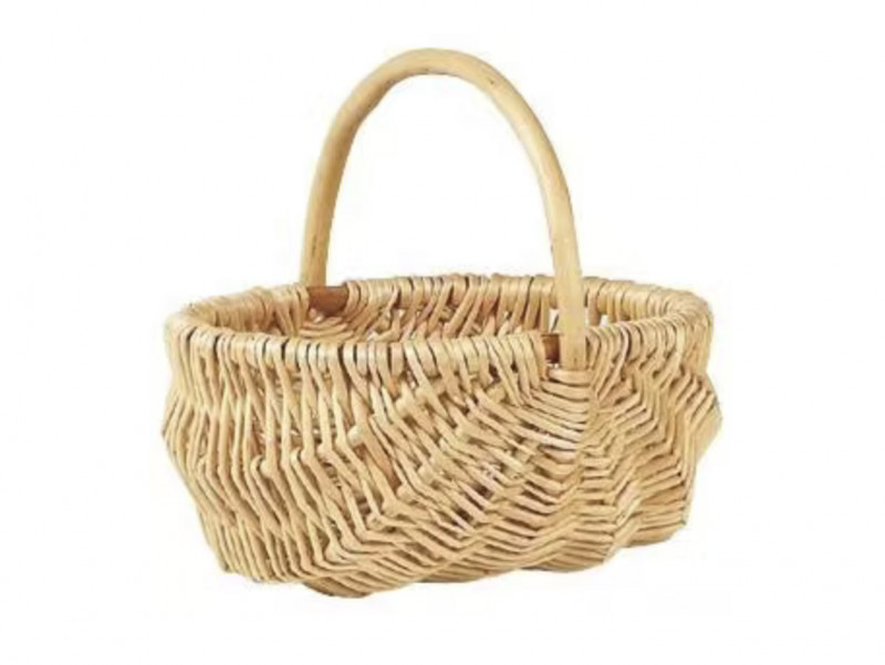 Chez Bogato, petit panier en osier fait à la main pour la chasse aux oeufs. Panier en osier.