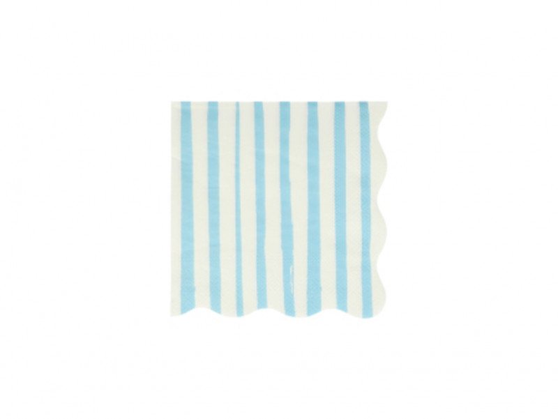 Chez Bogato - Pâtisserie Paris - Serviettes rayées bleues