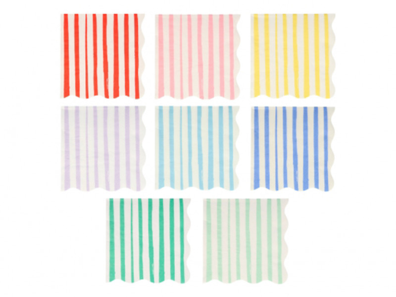Chez Bogato - Pâtisserie Paris - Serviettes rayées