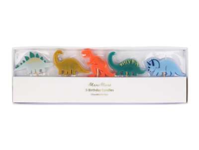 Chez Bogato - Pâtisserie Paris - 5 bougies dinosaures pour vos gâteaux d'anniversaire