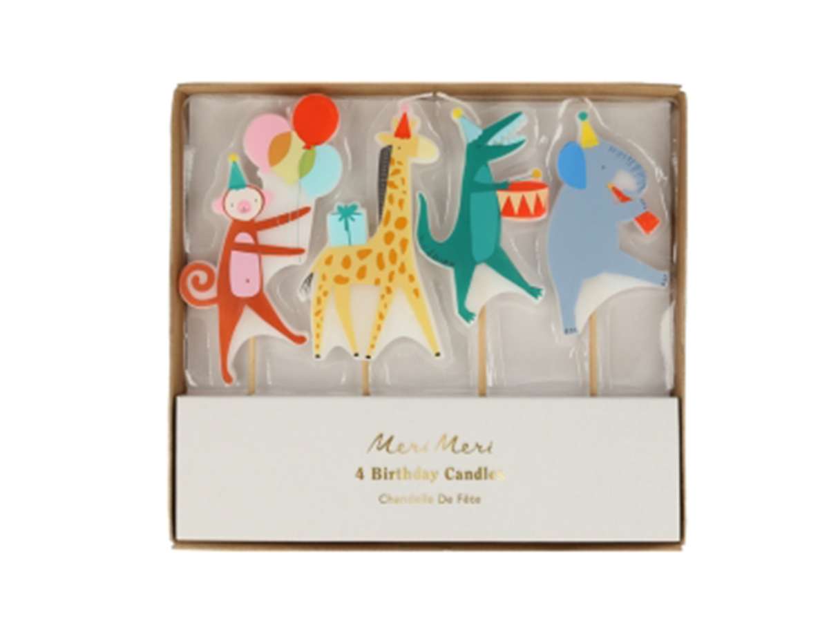 Chez Bogato - Pâtisserie Paris - Bougies parade des animaux pour vos gâteaux d'anniversaire