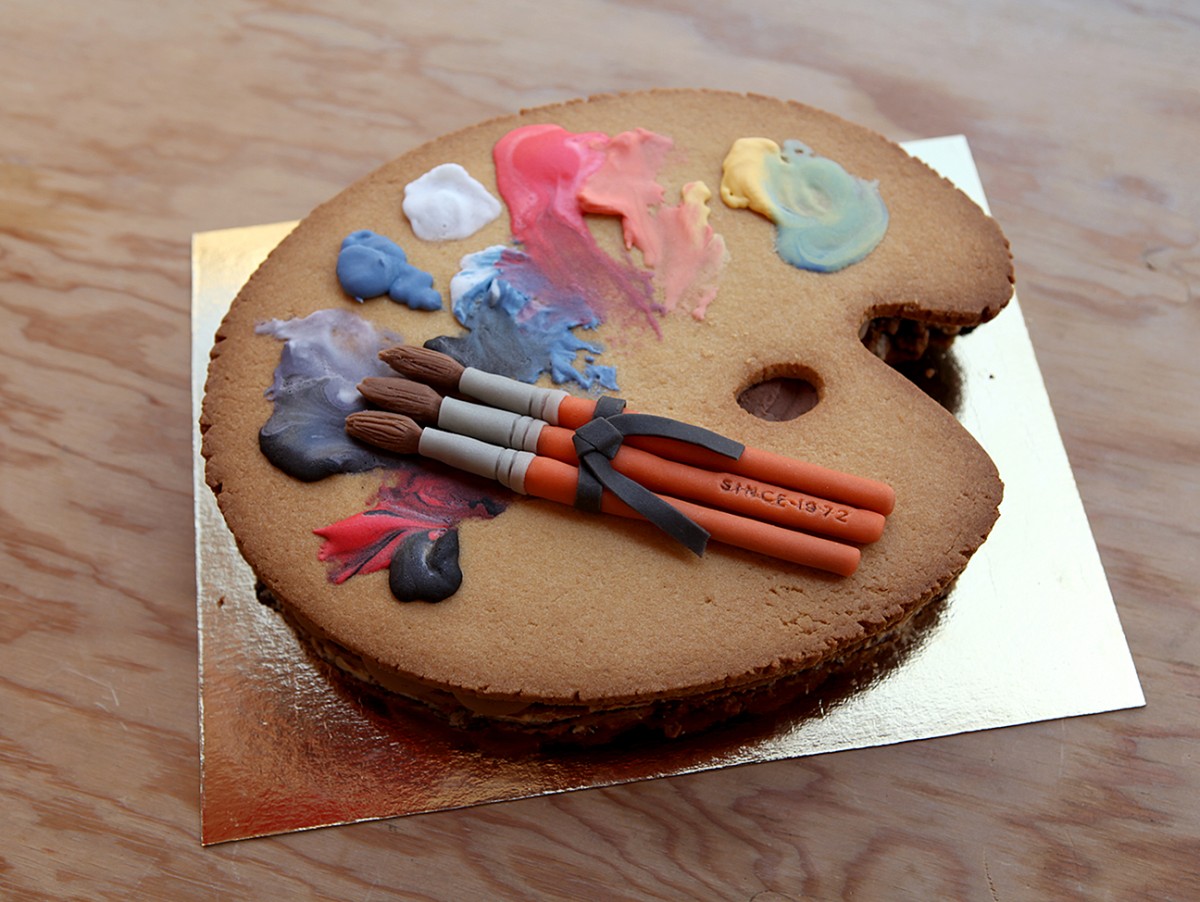 Gâteau Palette de peinture pour une fête d'anniversaire des meilleurs Artiste peintre