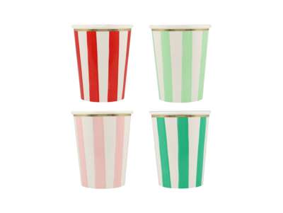 Gobelets Rayés de Noël