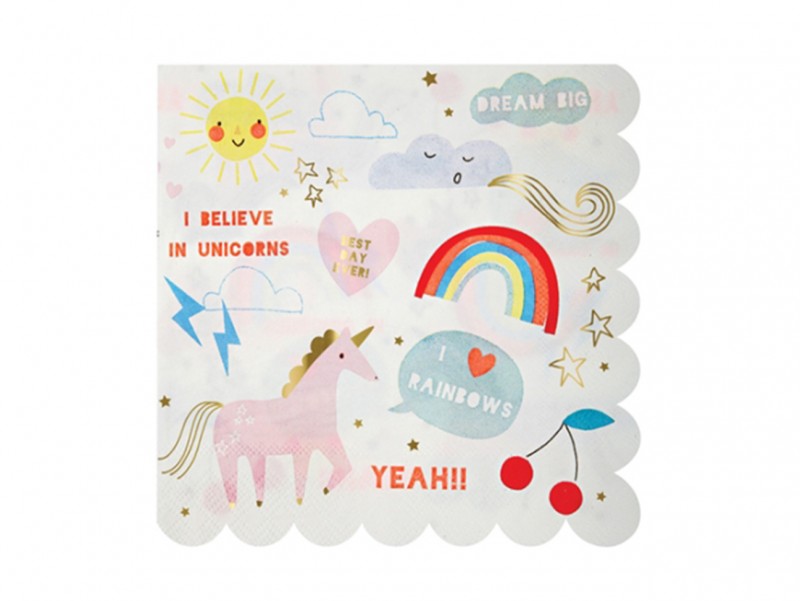 Serviettes Licorne