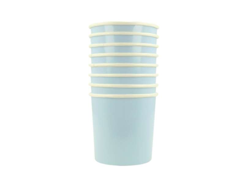 Gobelets bleu clair - Vaisselle de fête