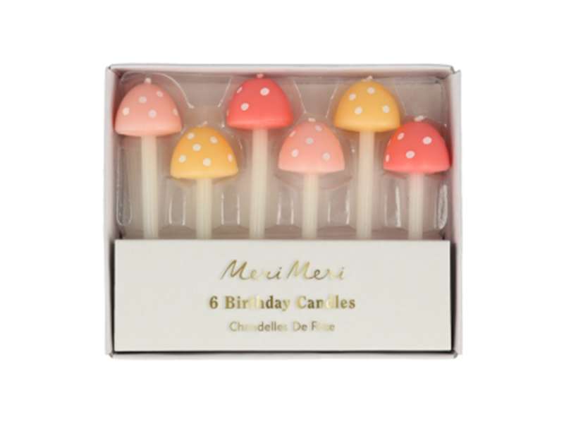 Chez Bogato - Pâtisserie Paris - Bougies champignons pour vos gâteaux d'anniversaire