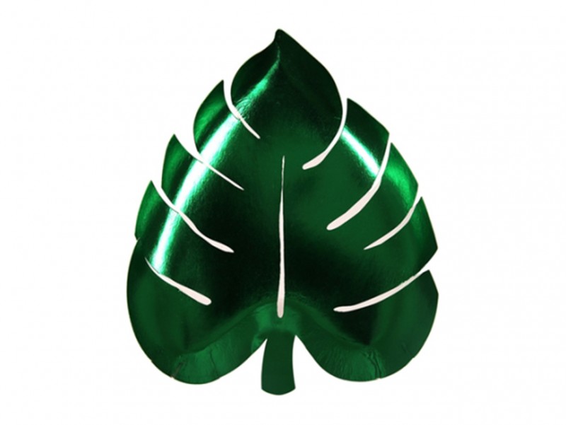 Assiette Feuilles vertes