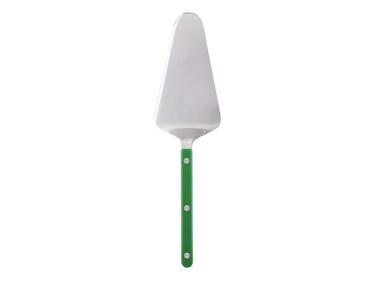Pelle à tarte, pelle à gâteau, manche de couleur vert