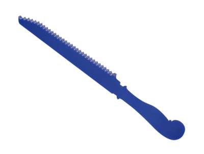 Couteau à gâteau, couteau à pain de couleur bleu