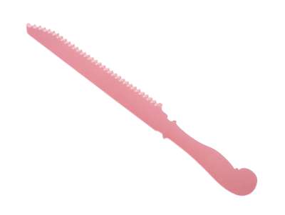 Couteau à gâteau, couteau à pain de couleur rose