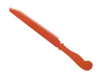 Couteau à gâteau, couteau à pain de couleur orange