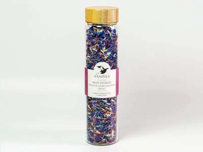Mélange de fleurs séchées pour la pâtisserie : des pétales de bleuet pour décorer vos gâteaux.