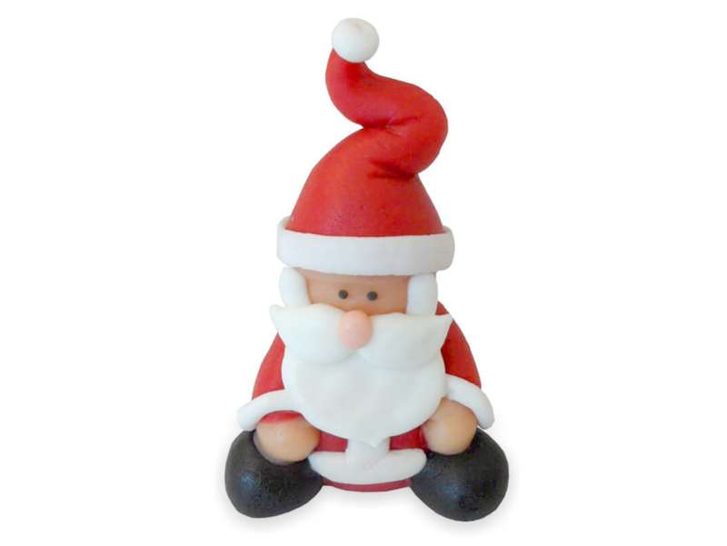 Figurine de Père-Noël en Pâte d'amande de 6,5cm de hauteur