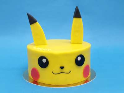 Gâteau d'anniversaire Pokemon, à personnaliser, représentant Pikachu