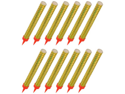 Chez Bogato - 12 Bougies fontaines à gâteau couleur or avec motifs étoile