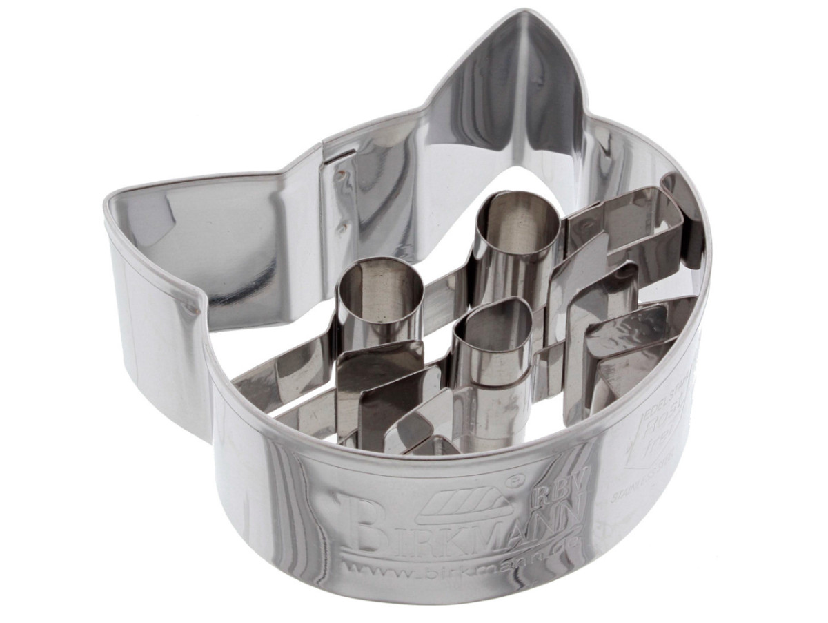 Chez Bogato - Pâtisserie Paris - Emporte-pièce en inox tête de chat 5,3 cm pour la pâtisserie