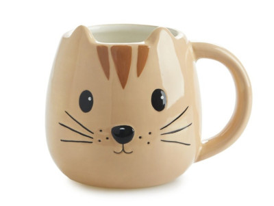 Chez Bogato - Mug Kitty en forme de tête de chat roux
