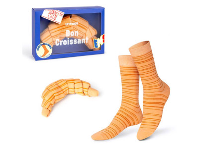 Chaussette en forme de croissant pour adultes, joli packaging