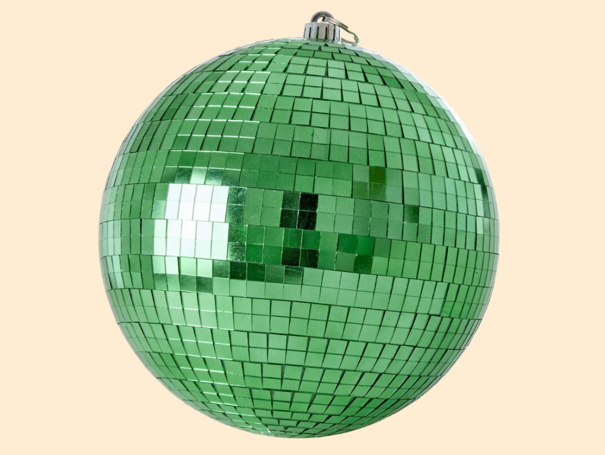 Boule disco à facettes de couleur rose, de diamètre 25cm à accrocher facilement à la maison pour faire la fête