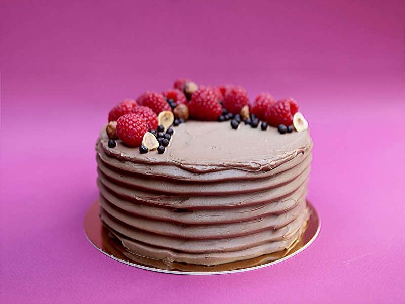 Gâteau au chocolat doux & à la framboise Gâteau au chocolat doux & à la framboise